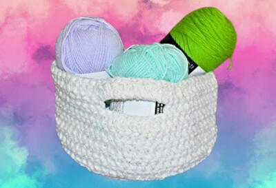 How To Crochet A Basket Pattern Tutorial