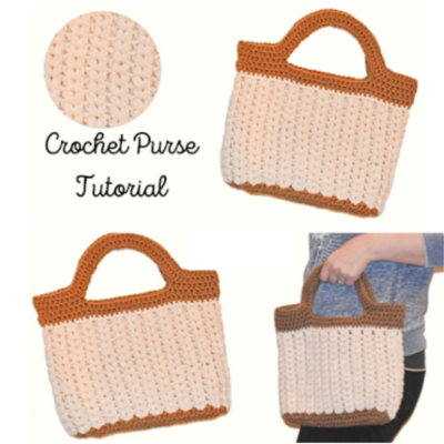 How To Crochet A Tote Bag Purse Tutorial