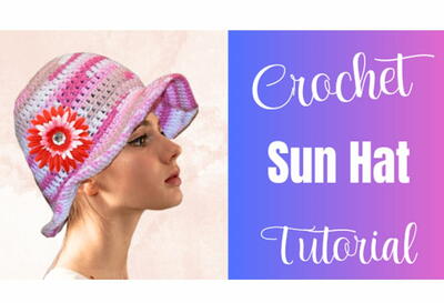 How To Crochet A Sun Hat Pattern Tutorial