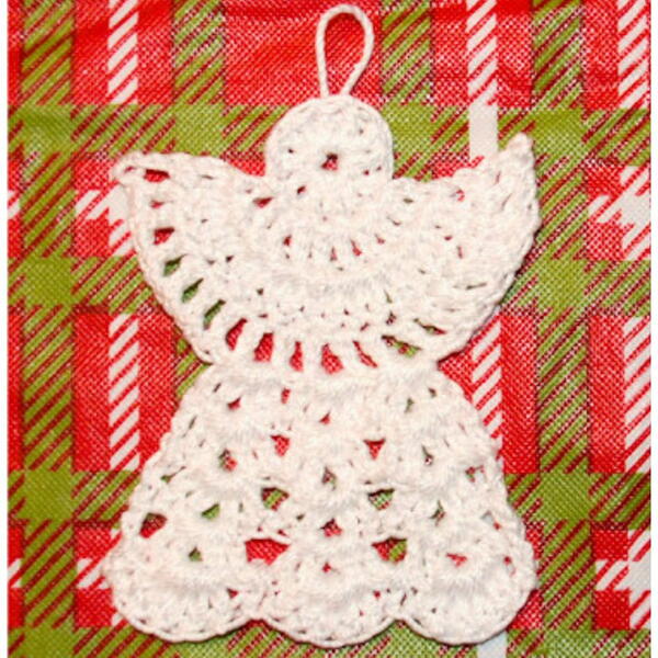 How To Crochet An Angel Ornament Pattern Tutorial