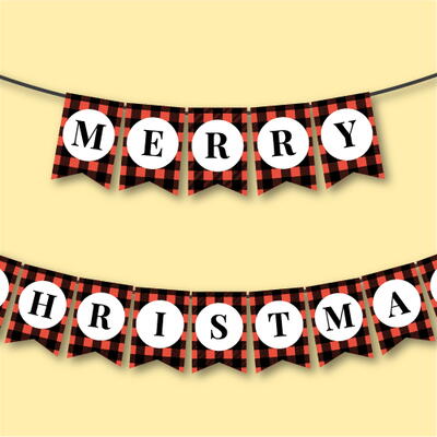 Merry Christmas Banner | AllFreePaperCrafts.com