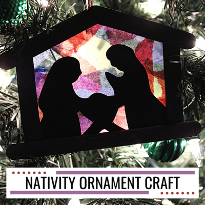 Nativity Ornament Craft For Kids