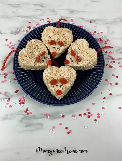 Valentine Mice Krispie Treats