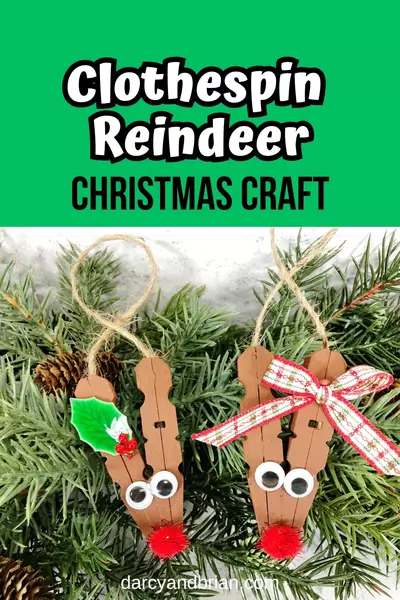 Clothespin Reindeer Craft