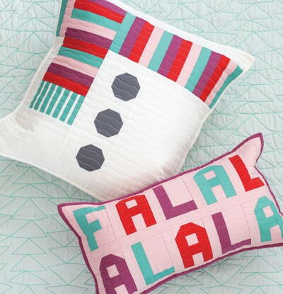 Modern Quilted Christmas Pillows