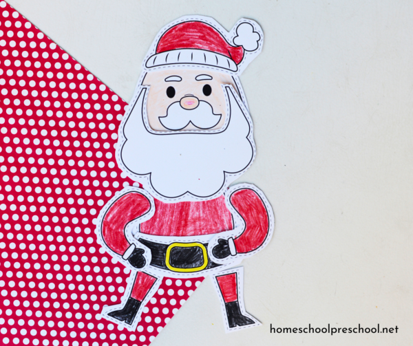 Build-a-santa Paper Craft