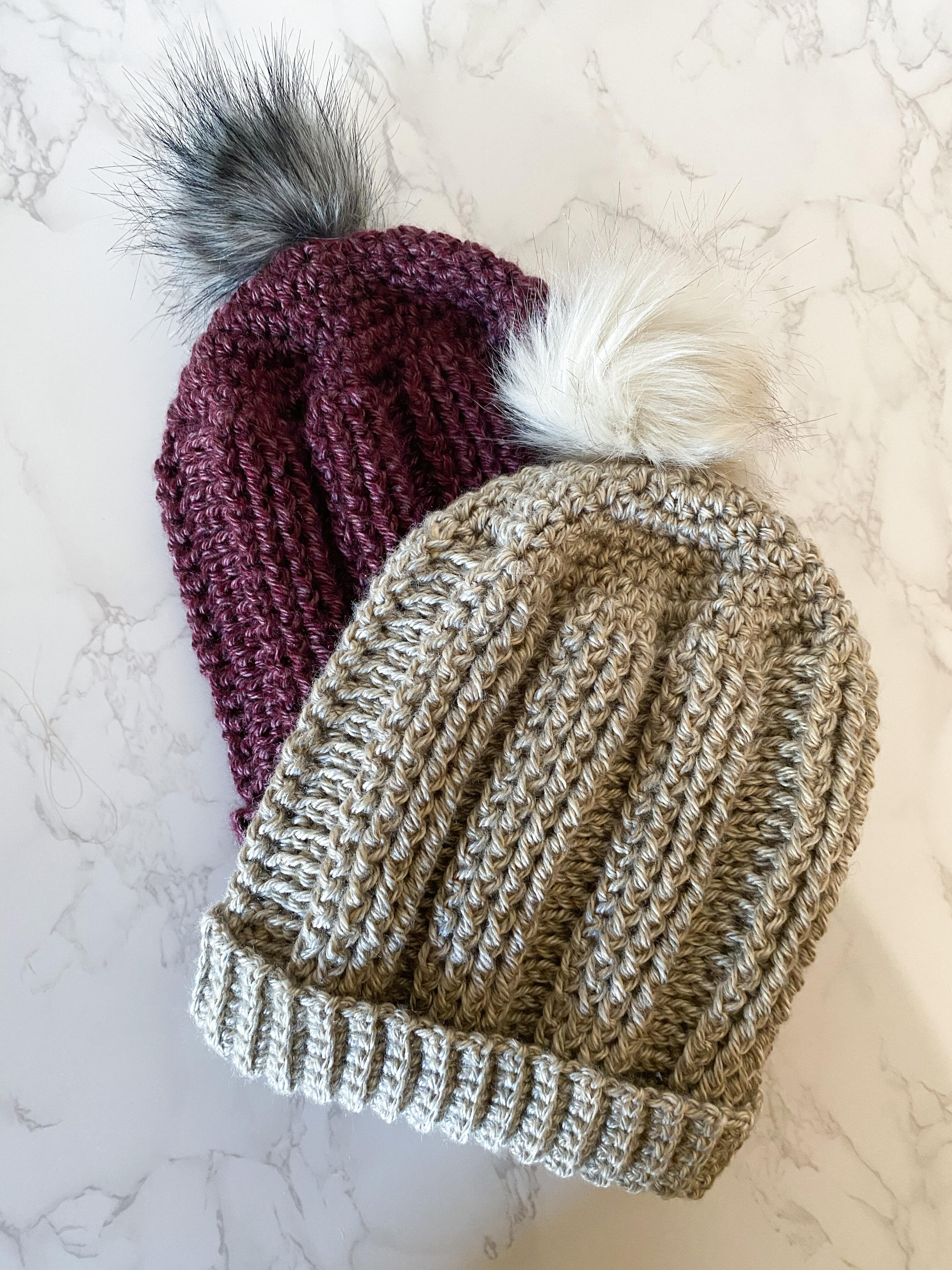 1 Hour Messy Bun Hat-FREE Crochet Pattern - Amelia Makes