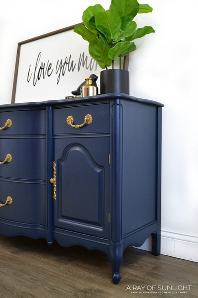 Elegant Navy Dresser