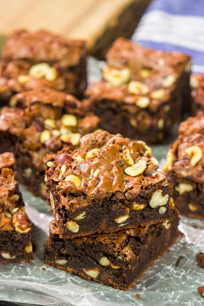 Chocolate Hazelnut Brownies