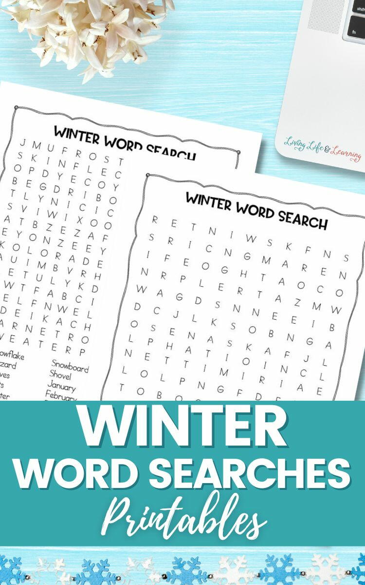 Winter Word Searches Printables | AllFreePaperCrafts.com