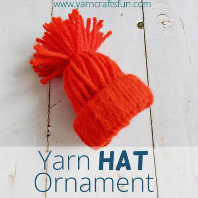 Cute Yarn Hat Ornament