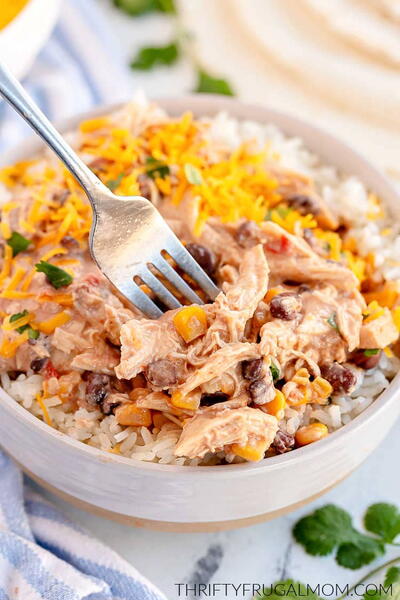Creamy Slow Cooker Mexican Chicken