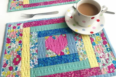 Liberty Love Quilted Placemat