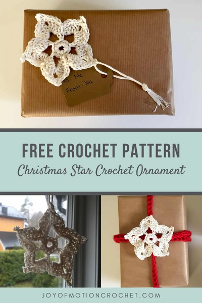 Christmas Star Crochet Ornament