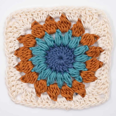 How To Crochet A Sunburst Granny Square
