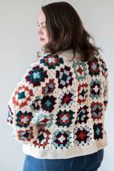 Granny Square Sweater Crochet Pattern