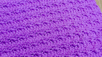 Simple And Easy Crochet Blanket Pattern With Silt Stitch