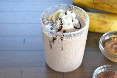 Protein Packed Peanut Butter Chocolate Banana Smoothie