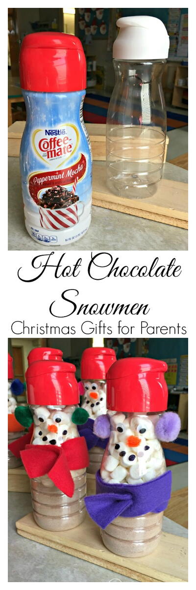 Christmas Gifts For Parents ~ Coffee Creamer Snowmen