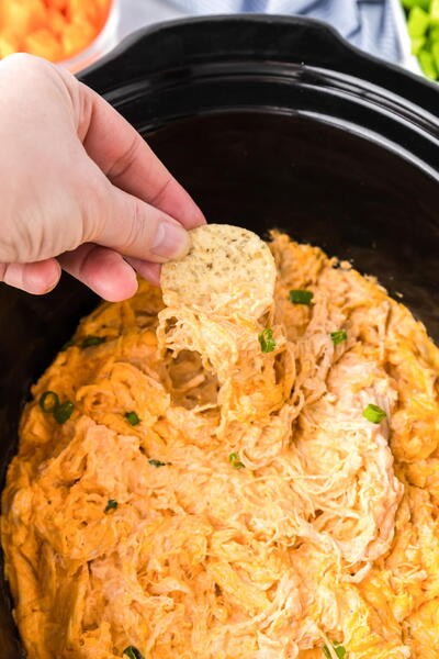 Buffalo Chicken Dip (in The Slow Cooker!)