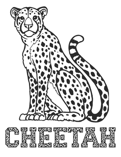 Cool Cheetah Coloring Pages For Kids And Adults