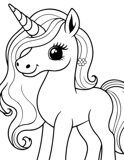 15 Free Printable Unicorn Coloring Pages