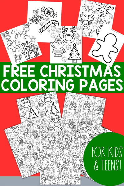 Free & Festive Christmas Coloring Pages