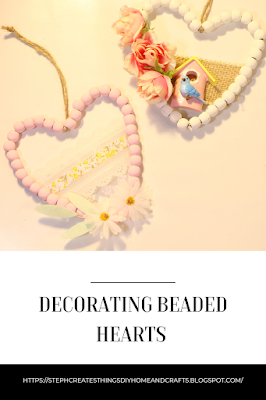 Simple Beaded Heart Decorations