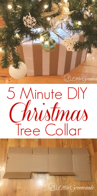 How To Make A Diy Christmas Tree Collar