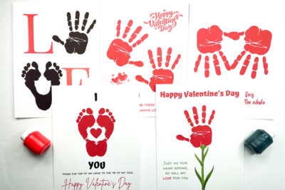 Valentine's Day Handprint Art