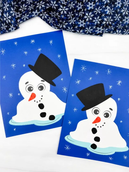 Easy Melted Snowman Craft AllFreeKidsCrafts