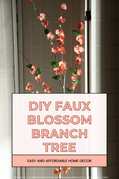Diy Faux Blossom Branch Tree