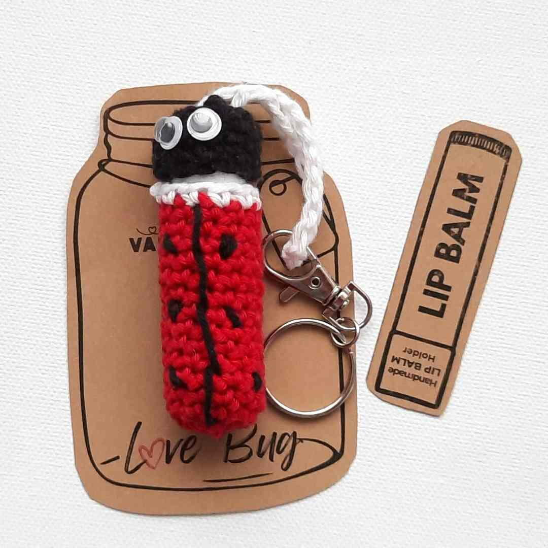 Ladybug Lip Balm Holder Crochet Pattern
