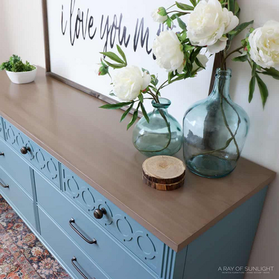 Chic Blue Dresser