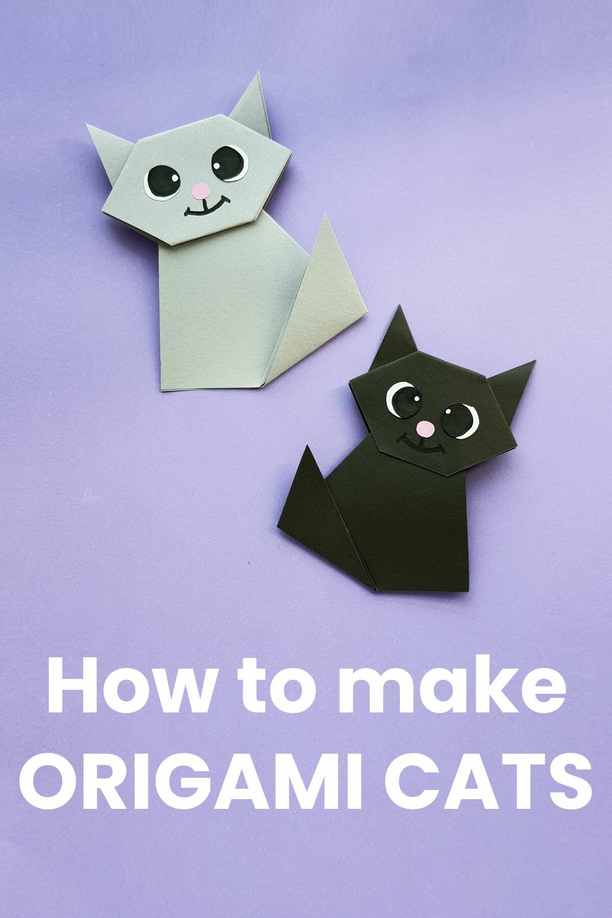 How To Make An Origami Cat For Beginners Simple Origami Cat For Kids