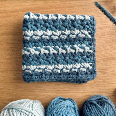 Trinity Stitch Crochet Dishcloth Pattern