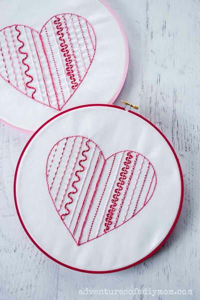 Heart Sampler Stitch Along Pattern