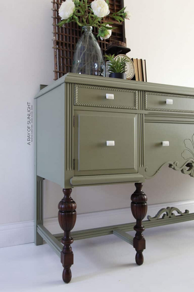 Pretty Antique Buffet Makeover