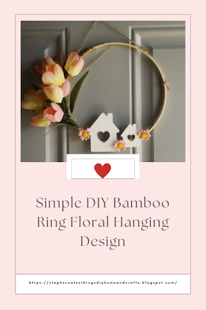 Simple Diy Bamboo Ring Floral Hanging Design