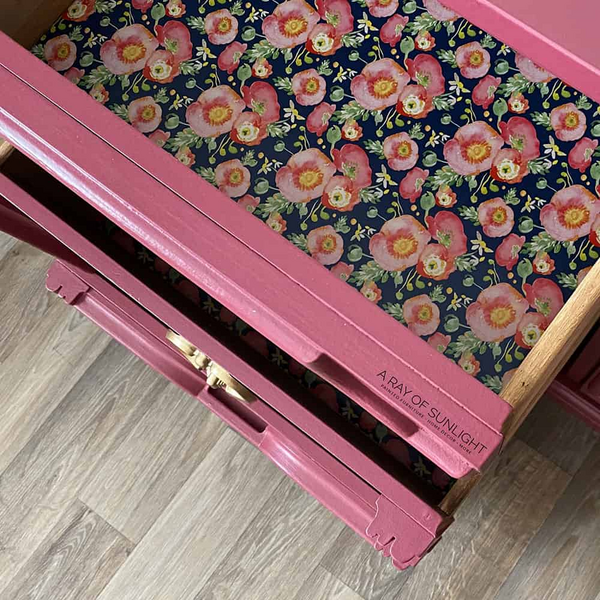 Dresser Painted In Pink
