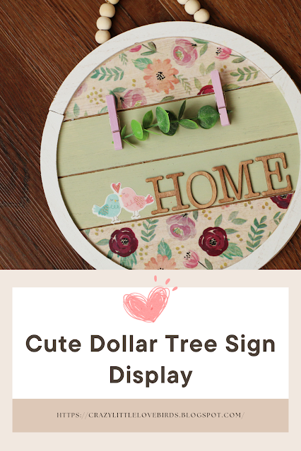 Cute Dollar Tree Sign Display