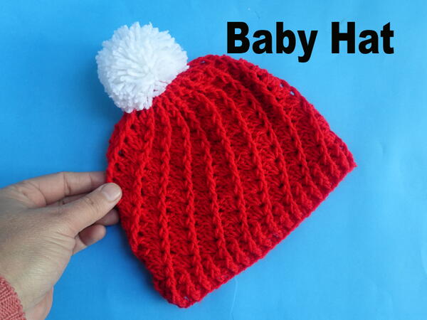 Adorable Sprial Hat Include All Sizes Free Pattern