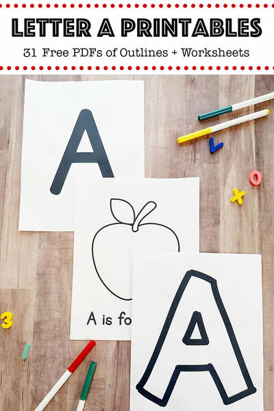 Printable Letter A For A Craft Projects