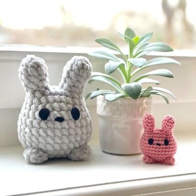 Free Bunny Amigurumi Keychain Crochet Pattern