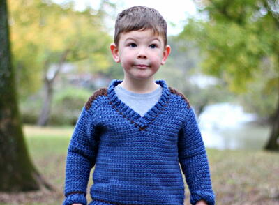 Kid's Saddle Shoulder Sweater