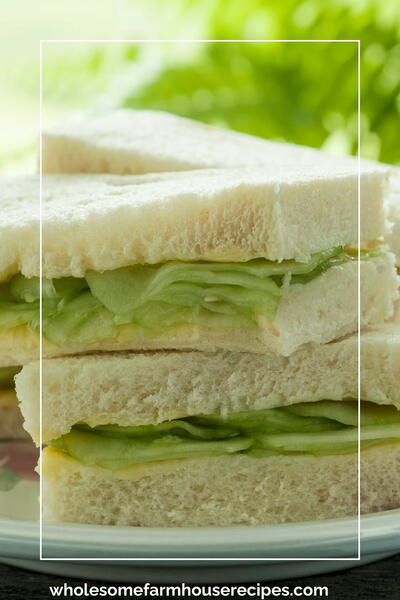 Fresh Light And Creamy Cucumber Sandwiches Recipe