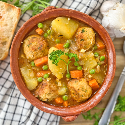 Vegetarian Meatball And Potato Stew | Hearty Recipe To Warm Your Soul