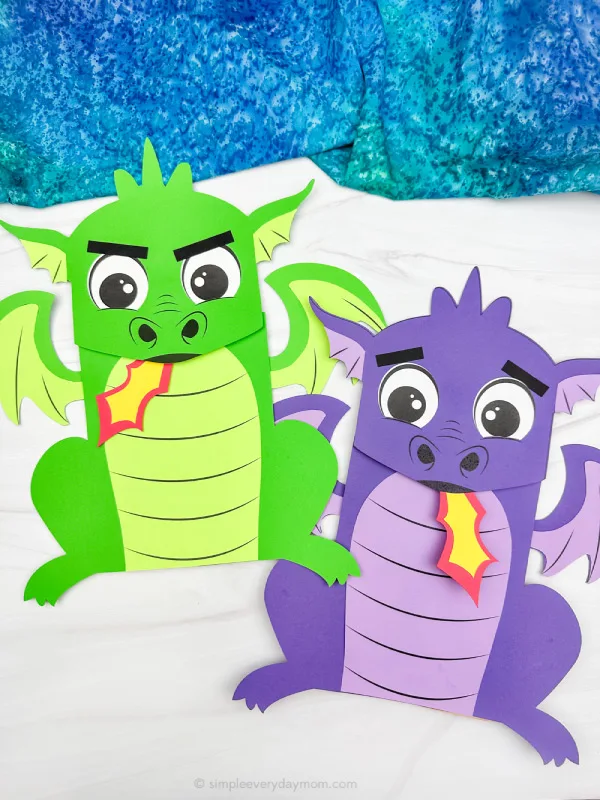 Dragon Puppet Craft | AllFreeKidsCrafts.com