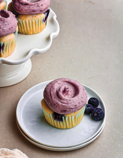 Zesty Blueberry Cupcakes