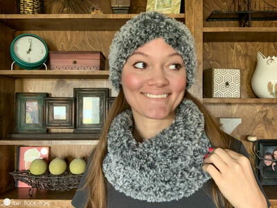 Cowl Me Crazy Faux Fur Crochet Cowl And Ear Warmer